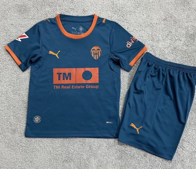 2627 Valencia away kids Soccer Jersey